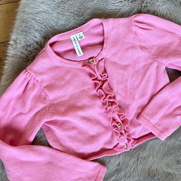 Girls Janie Jack Pink sweater - Picture 2 of 5
